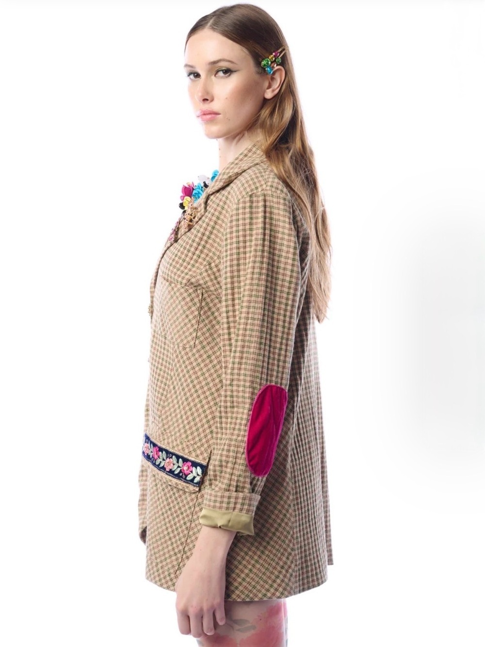 Aratta Diana Blazer #fall #tailored #cottagecore #plaid - Picture 7 of 16